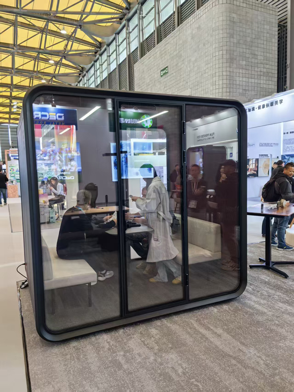 Premium Soundproof Phone Booths Shine at Shanghai International Expo 2025